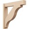 Ekena Millwork 6-in W x 30-in D x 30-in H Funston Block Rough Cedar Woodgrain TimberThane Outlooker, Primed Tan OUTUR060X30X30FST44RCPR - alternate 1